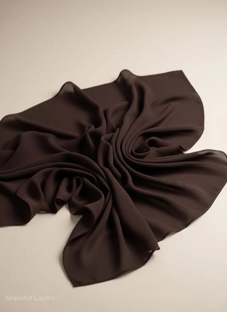 Mtandio chiffon brown dark