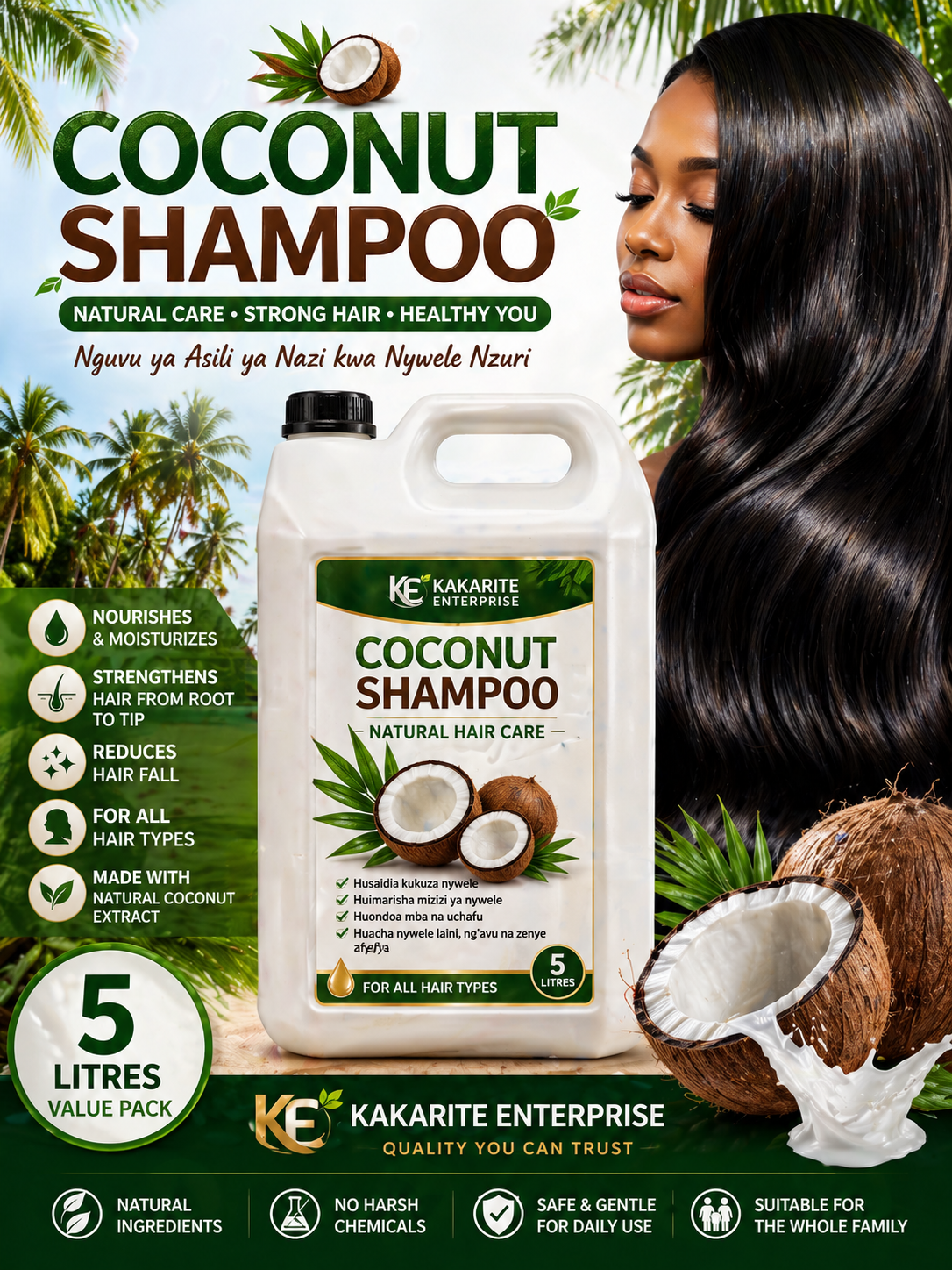 Coconut shampoo